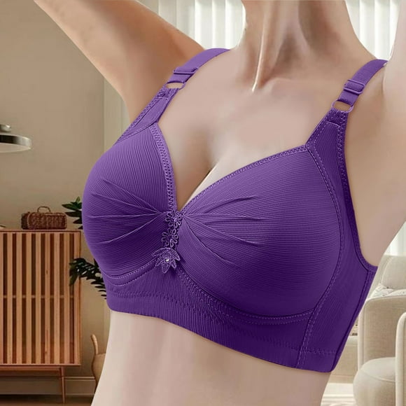 HUITKMM Soutien-Gorge Sans Fil Rehausseur Confort Soutien Sans Armature Soutien-Gorge Léger Confortable sous-Vêtements Quotidiens 2052