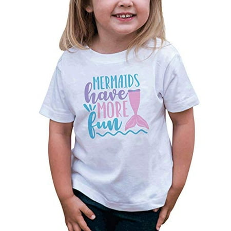 

7 ate 9 Apparel Kids Mermaids Have More Fun Girls White T-Shirt 5T