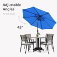 thumbnail image 2 of FUNDAZE 9FT Outdoor Market Patio Umbrella with Push Button Tilt & Crank Lift, UV-Resistant Canopy for Garden, Backyard, Pool&Patio Dining, Royal Blue, 2 of 8