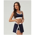 thumbnail image 6 of PISONIC Womens Workout Sets 2 Piece Tennis Sets Skorts Sets Athletic Gym Golf Outfits Tank Top and Skort, 6 of 6