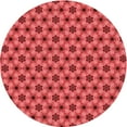 thumbnail image 1 of Ahgly Company Machine Washable Indoor Round Transitional Red Area Rugs, 4' Round, 1 of 7