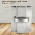 thumbnail image 2 of Leylor Cerradura de Puerta con indicador - Cerradura de Puerta con Perno de privacidad para baño, Inodoro, con indicador de inserción vacante y Accesorios de Rosca, 2 of 8