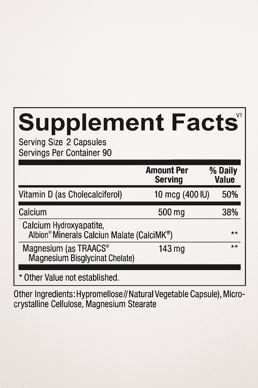 Reacted Calcium 180ct by Ortho Molecular Products