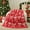 Red Bow, variant on Snuggle Sac Christmas Throw Blanket, Soft Fuzzy Microfiber Knit with Christmas Tree Pattern for Couch and Bed, Green, 50 x 60 Inches