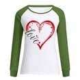 thumbnail image 4 of Xihbxyly Valentines Day Sweatshirt for Women, Women's Valentines Day Long Sleeve Tops Love Heart Print Casual Shirts Tops Blouse, 4 of 6