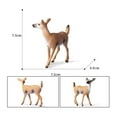 thumbnail image 6 of Visland 1/6 PCS Deer Figurines Toys Deer Figures Cake Toppers Includes Deer Family, ELK, Reindeer and Caribou, 6 of 8