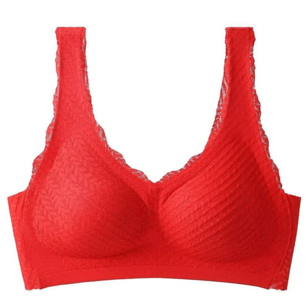 Wancir Women s Suspender Bra Seamless No Steel Ring Gathered Sports Bra