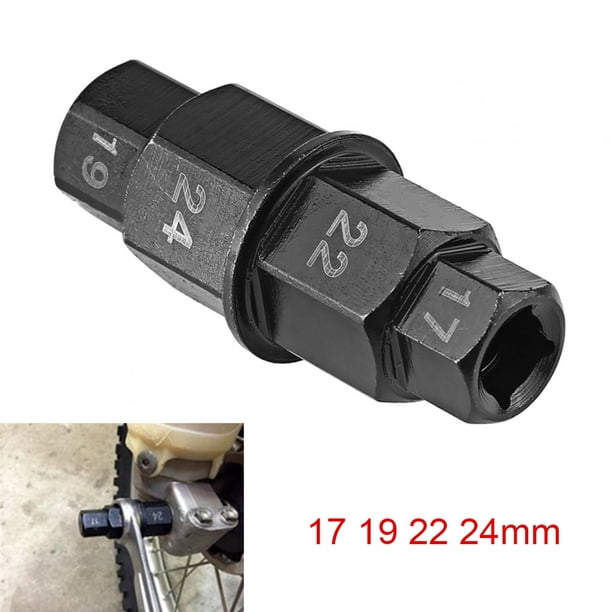 Herramienta Hexagonal Para Eje Delantero/trasero De Motocicleta – Puntas Allen De 17, 19, 22 Y 24 Mm, Juego De 4 Puntas