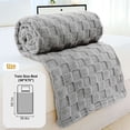 thumbnail image 4 of Deago Fall Throw Blanket for Couch - Cozy Soft Lightweight Fuzzy Blankets for Women Portable Fleece Throw Blankets for Bed Couch Sofa, 39"x59", Khaki, 4 of 9