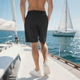 thumbnail image 5 of Havenre Mens Athletic Shorts Running Gym Shorts Lightweight Casual Drawstring Elastic Shorts Stretch Summer Shorts with Pockets Black M, 5 of 8