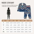 thumbnail image 6 of Kll Ethnic Mandala Print Women'S Long Sleeve Pajamas With Pants Sleepwear Loungewear 2 Set-X-Large, 6 of 9