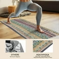 thumbnail image 4 of Yellow and Pink Geometric Boho Pattern Hot Yoga Mat Towel Non Slip for Hot Yoga - Quick-Drying Yoga Mat Cover with 4 Corner Pockets with Travel Bag - Hot Yoga Towel Non Slip 74"x26", 4 of 6