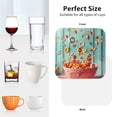 thumbnail image 6 of Kdxio Floating Colorful Cereal Funny Coasters,4 Pcs Leather Coasters,Housewarming Gifts,Protect Furniture from Water Marks Scratch and Damage, 6 of 6