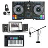Hercules DJControl JogVision USB DJ Controller+Keyboard+Monitors+Headphones+Mic