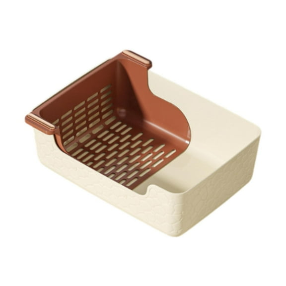 yotijay Pet Dog Toilet Deep Large Corner for Small Animals Beige