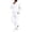 White, variant on CCRFTGI Mens 2 Piece Tracksuit Casual Athletic Full Zip Long Sleeve Pullover Joggers Fall Fashion Travel Lounge Matching Outfits Pink XL