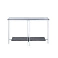thumbnail image 2 of ACME Liddell Sofa Table in Chrome & Glass, 2 of 2
