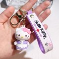 thumbnail image 1 of ZY2470C nuevo estilo clásico Anime dibujos animados Sanrio Hello kitty llaveros 3D regalo para adolescentes mochila ornamento muñeca colgante llavero, 1 of 4