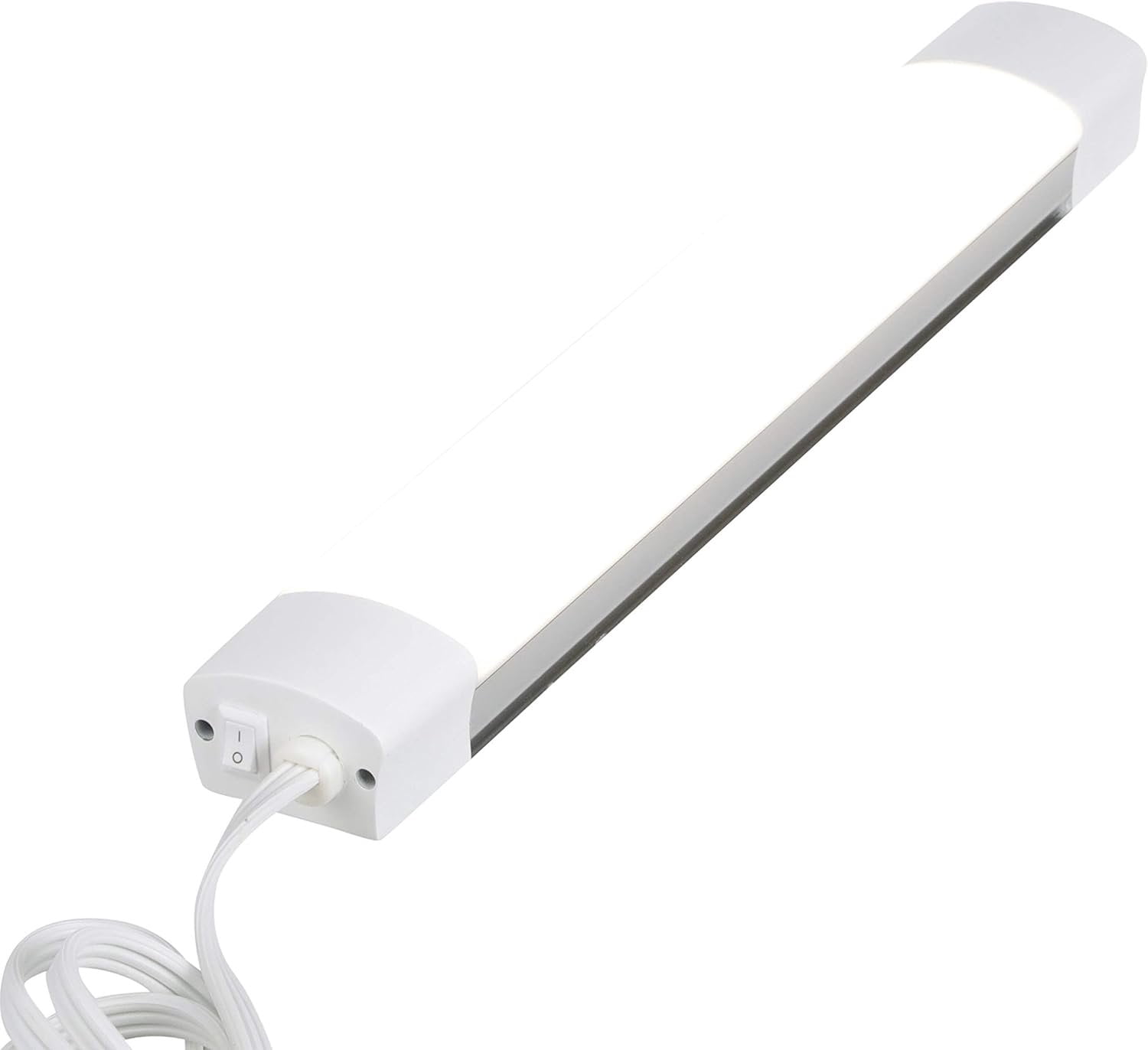 Good Earth Lighting 12-Inch Under Cabinet Light - LED Light Bar - Linkable Outlet - Under Counter Lighting - Damp Location - 1000 Lumens - 4000K - 50,000 Hour Rated Lamp Life - IP20 - White Finish