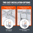 thumbnail image 3 of VEVOR Boat Trailer Guide, 46” with LED Light Trailer Guide Poles, 2PCS Rustproof Galvanized Steel Trailer Guide, Trailer Guides with PVC Pipes, for Ski Boat, Fishing Boat or Sailboat Trailer 2024, 3 of 9