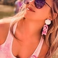 thumbnail image 3 of Pendientes JTRF que revelan el género para niños y niñas, color azul y rosa, 3 of 7