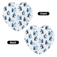 thumbnail image 2 of Uemuo Penguin Winter Fun Print Compact Portable Pocket Makeup Mirror - Leather Cover, Elegant Travel Cosmetic Mirror for Purse, Pocket, and Handbag-Heart Shape, 2 of 9