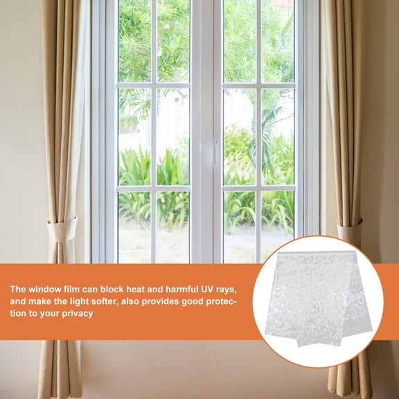 FENGGUIQU 2pcs Static Cling Pet Window Film for Privacy and Decorative Use