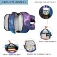 thumbnail image 3 of FORMRS Unisex School Backpack 17" Student Travel Bag with Laptop Compartment, Galaxy Pattern, 3 of 7