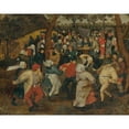 thumbnail image 2 of Pieter Brueghel The Younger 18x15 Gold Ornate Wood Frame and Double Matted Museum Art Print Titled - The Outdoor Wedding Feast, 2 of 4