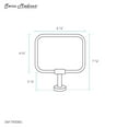 thumbnail image 4 of Swiss Madison SM-TR00BG Avallon 7" Wall Mounted Towel Ring - Gold, 4 of 4