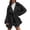 Black, variant on Vedolay Zip Up Jacket Womens Open Front Long Sleeve Button Down Cardigan with Pocket Army Green,L