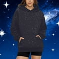 thumbnail image 5 of Horkkom Mens Hoodies Pullover Sparkly Tops Sequin Long Sleeve Pullover Sweatshirt with Pocket Hood S, 5 of 10
