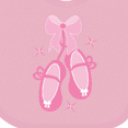 thumbnail image 4 of Inktastic Ballerina Pink Ballet Slippers Girls Baby Bib, 4 of 4