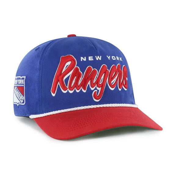 Men's '47 Blue/Red New York Rangers Dropshadow Rope Hitch Adjustable Hat