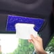 thumbnail image 5 of Caja de toallas de papel para visera de coche Cajón de papel de coche Juego de cajones de papel de coche Taladro completo para mujer decoración interior de coche (azul), 5 of 5