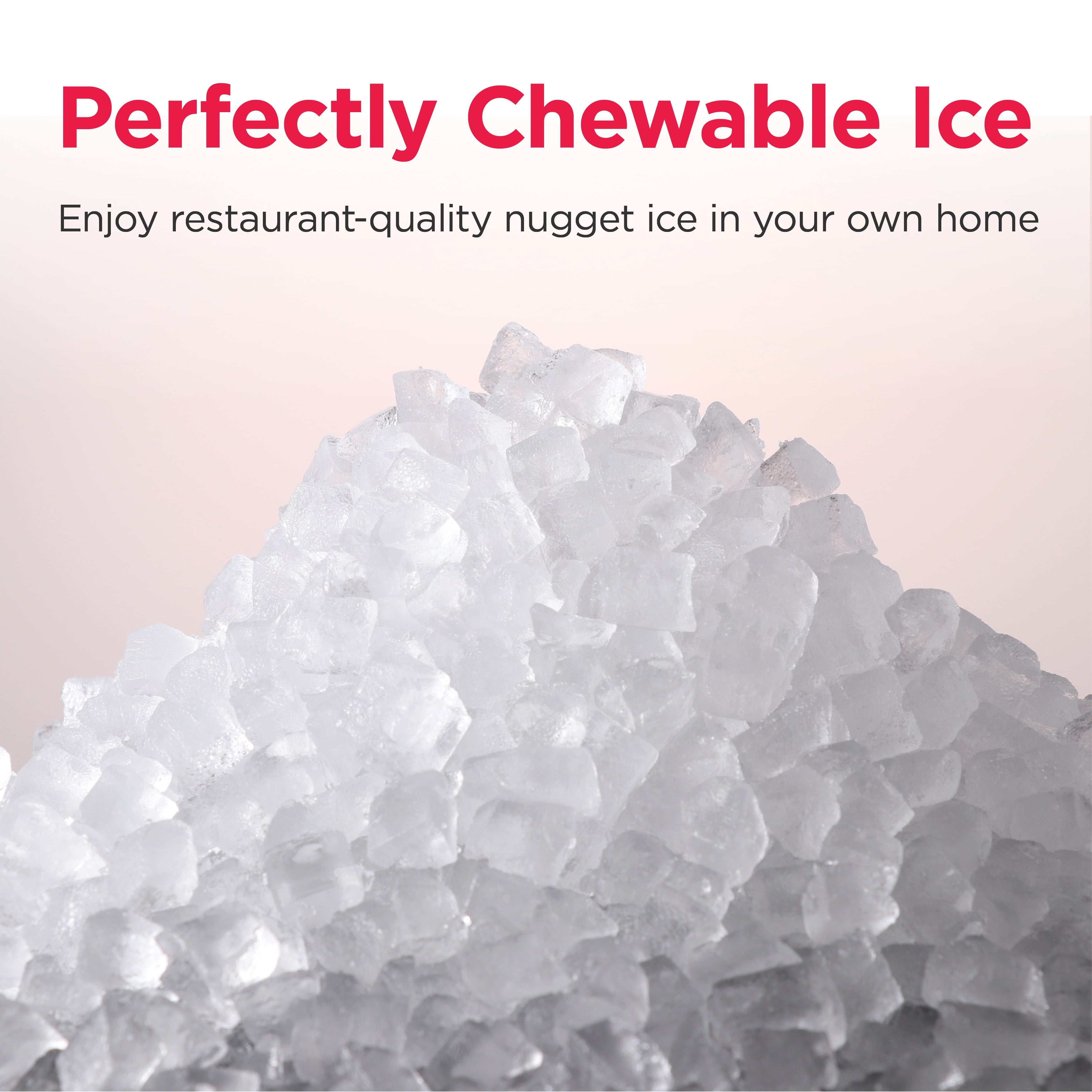 Frigidaire Gallery 33 lbs. Touchscreen Nugget Ice Maker, Stainless Steel Accent, Black, EFIC220