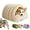 Beige, variant on 2026 New Winter Cat Cave Bed , Warm Plush Covered Cat House with Removable Cushion, Soft Sleeping Bed for Indoor Cats,Warm Pet Nest for Indoor Cats & Small Dogs (Beige, Large)