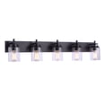 thumbnail image 3 of Reeves 5 - Light Flat Black Black Incandescent Glass And Steel Wall Sconce, 3 of 4