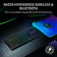 thumbnail image 2 of Razer BlackWidow V4 Low-profile Tenkeyless HyperSpeed Wireless Low-profile Mechanical PC Gaming Keyboard, Black, 2 of 14