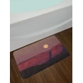 thumbnail image 2 of Celestial Bath Mat, Full Moon over Canyons Wild Nature Photo, Plush Bathroom Decor Mat with Non Slip Backing, 29.5" X 17.5", Mauve Taupe Pale Maroon, by Ambesonne, 2 of 2