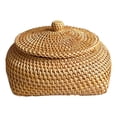 thumbnail image 2 of mmirethe Rattan Storage Basket Modern Replacement Braided Odorless Bedroom Living Room Sundries Remote Control Bucket Organizer Type 10, 2 of 6
