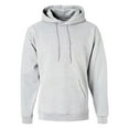 thumbnail image 5 of Hanes Ultimate Cotton Men's Fleece Pullover Hoodie, Warm Comfortable Hooded Sweatshirt, Ash, M, 5 of 6