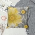 thumbnail image 2 of Qinduosi Spring Summer Pillow Covers of , Yellow Grey Decor Pillows Sunflower Throw Pillow Covers Indoor Outdoor for Couch Sofa Cushion Bed Outdoor Spring Summer Decorations for Home White, 2 of 5