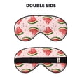 thumbnail image 2 of Xecao Hand Drawn Watermelon for Soft Fluffy Sleeping Blindfold, Nap eye cover tailored for the utmost comfort for girls, women, kids, and adults., 2 of 7