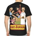 thumbnail image 3 of Men Women Bob's Burgers Shirts Short Sleeve Cosplay Adults Anime T-Shirts Crew Neck 3D Printed Tee Tops, 3 of 8