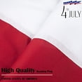 thumbnail image 2 of GMOEGEFT USA Pleated Fan Flag, 2x4 Feet American Flag Bunting, United States Patriotic Banner Embroidered Stars & Stripes, Memorial Day, The 4th of July, and Labour Day Indoor Outdoor Decoration, 2 of 3