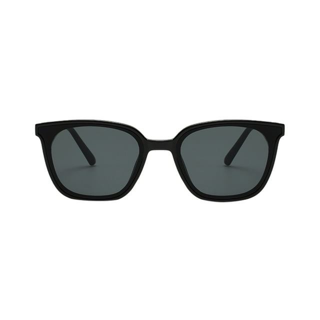 TIEVOSA Lunettes de Soleil pour Femmes Mode Rétro Lunettes de Soleil Carrées Style Net Rouge Personnalité (Noir)