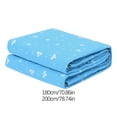 thumbnail image 4 of Tapis d'Incontinence Lavable Réutilisable à 4 Couches TPU Imperméable Matelas Pliable Antidérapant Bleu Fleur2, 4 of 9