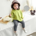 thumbnail image 2 of Bobora Baby Girls Boys Leggings Cotton Big PP Pants Spring Autumn Kids Girl Pants High Waist Long Trousers Children's Pant,4-6Y, 2 of 3