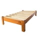 thumbnail image 1 of Base de cama mdf Matrimonial barniz tipo madera Reinicia 21 Muebles, 1 of 7